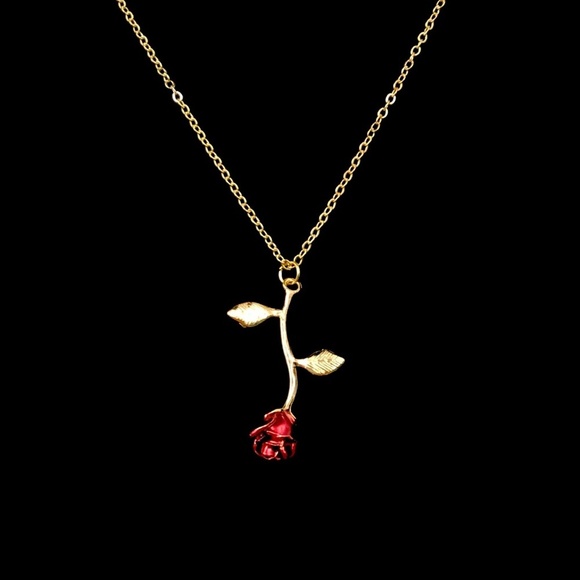 🥳HOST PICK🥳 Gold Rose Necklace - Picture 2 of 5